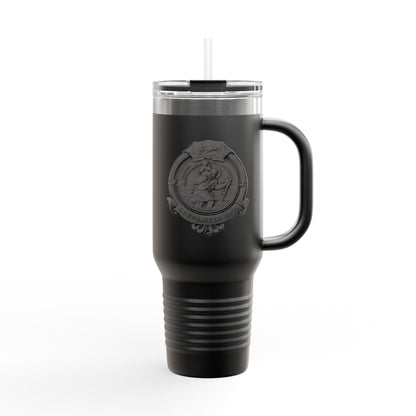 Insulated Travel Tumbler, 40oz - Speedwell Cup St. Christopher, Perfect for Outdoor Adventures, Personalized Gift, Eco-Friendly