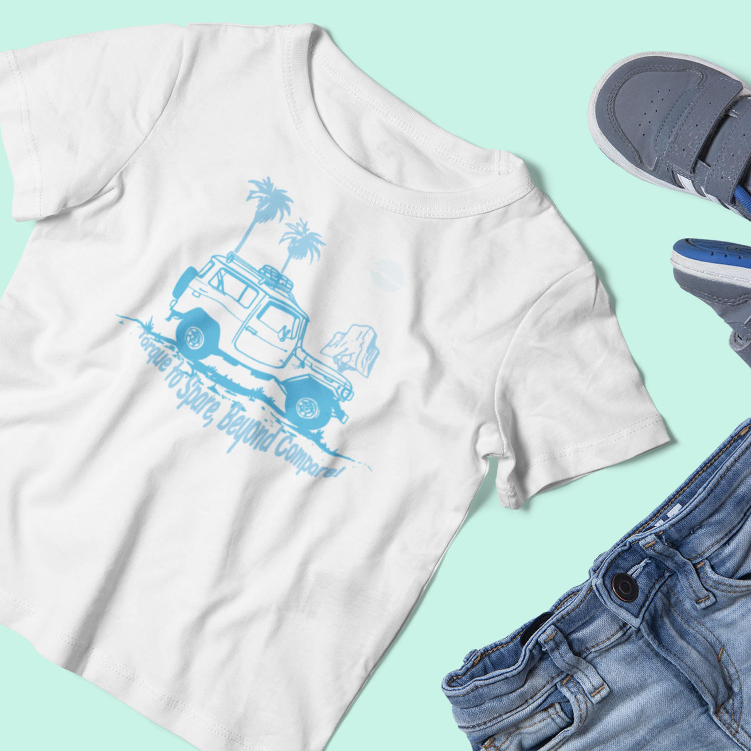 Toyota FJ40 T-Shirt Blue
